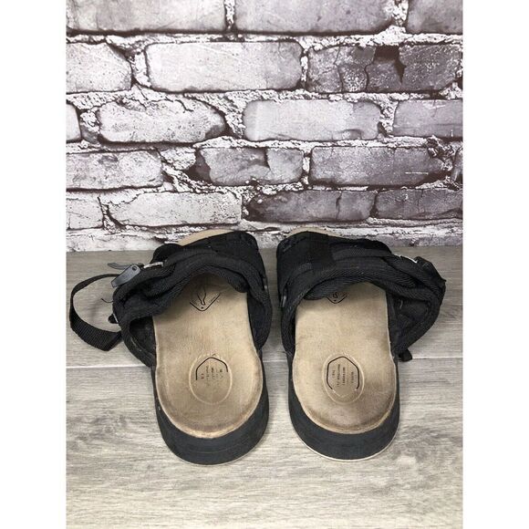 Vintage VISVIM CHRISTO Black Textile Fabric Strap Sandals Men Sz XL 12M US/46EU